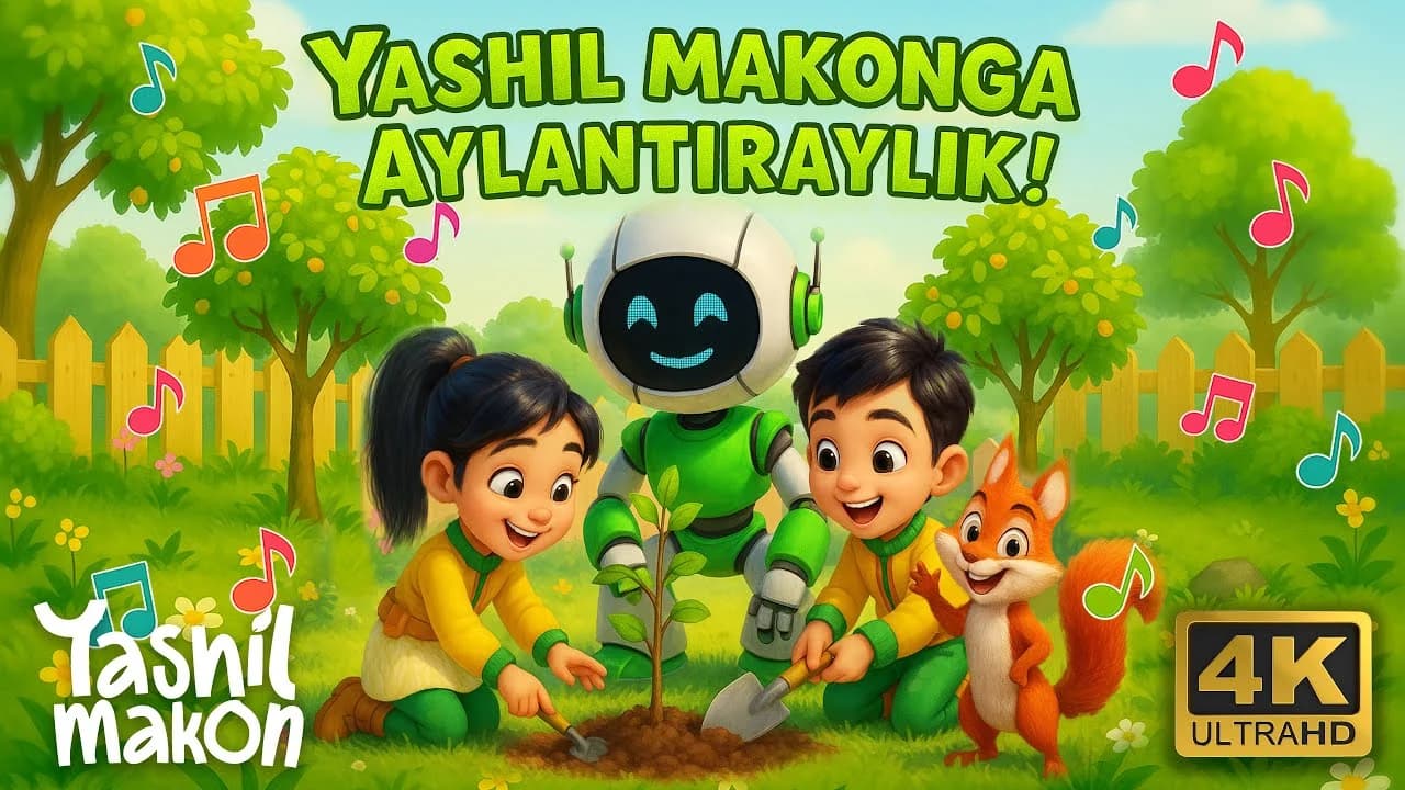 «Yashil Makon» multserialidan kadr